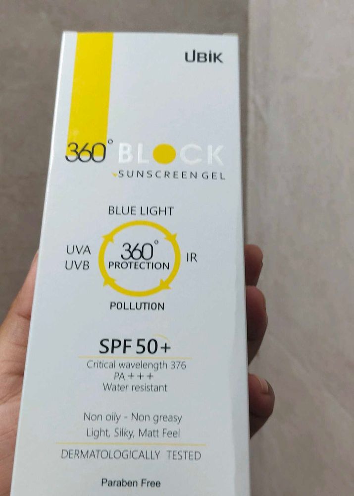 UBIK 360° Block Sunscreen Gel SPF 50+