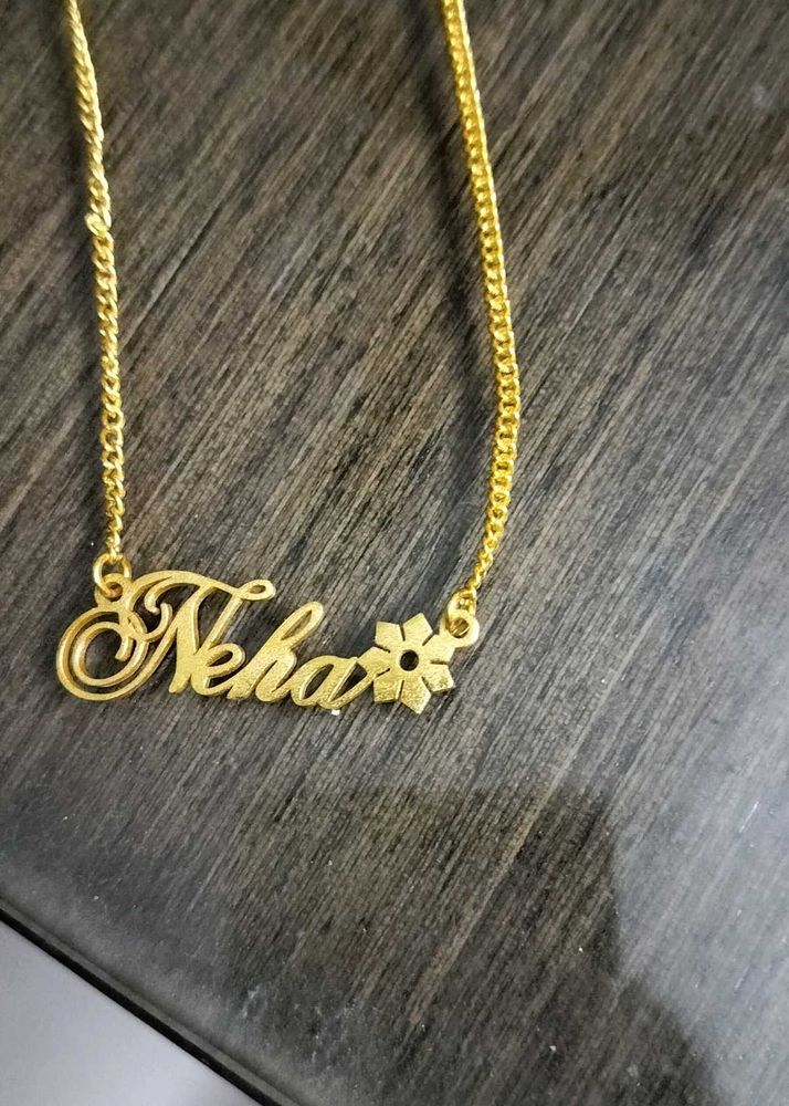 Neha- Named Gold Plated necklace/Chain