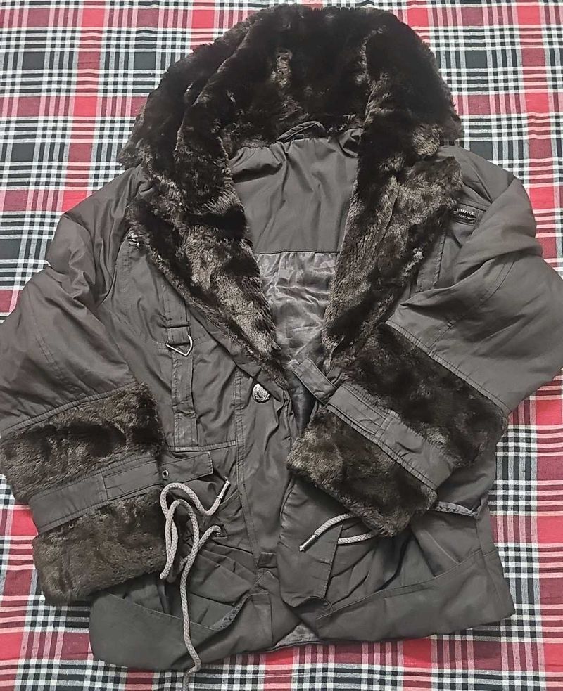 Fur Trimmed Winter Coat