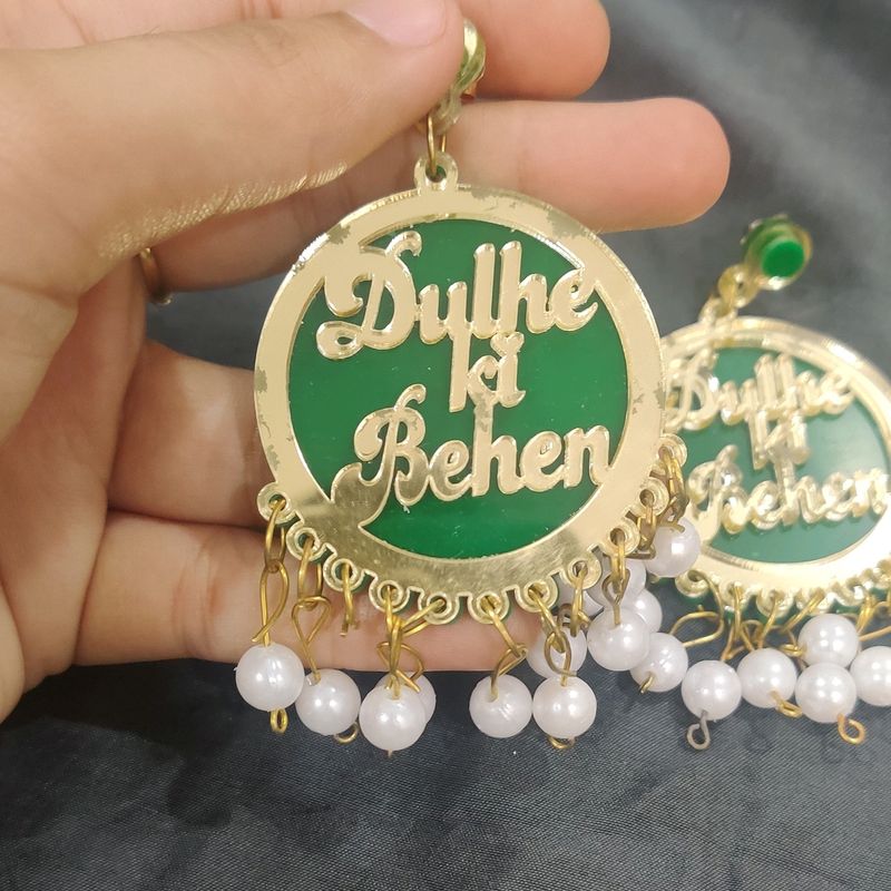 Dulhe Ki Behen Green Earings