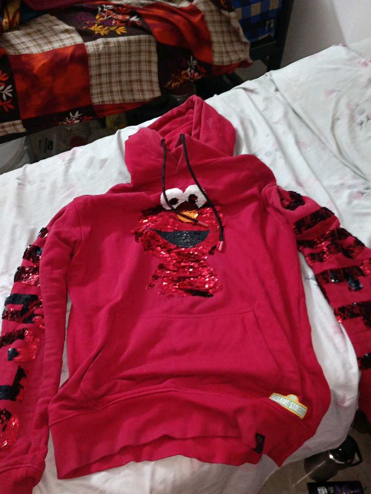 Elmo Sequin Hoodie