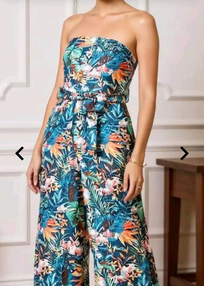 beautiful and colourful Tropical Print Jumpsuit 🛍