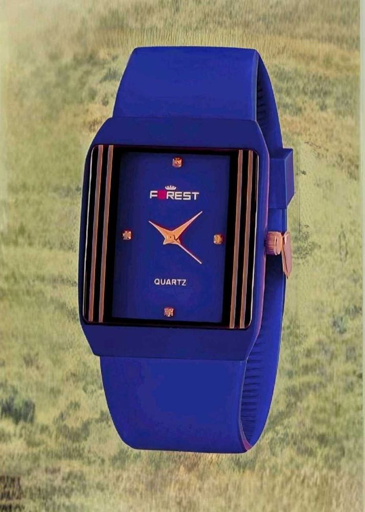Forest Blue Tank Watch