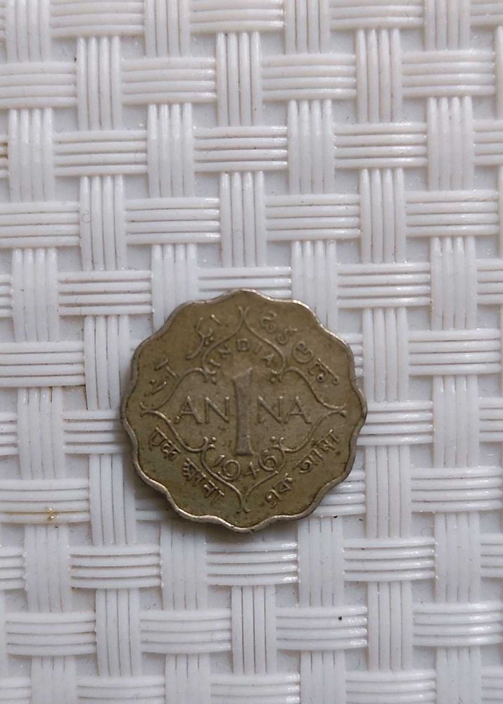 1Anna Coin 1946 ,