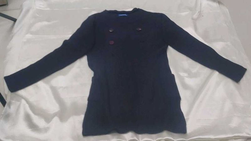 Navy Long Sleeve Dress