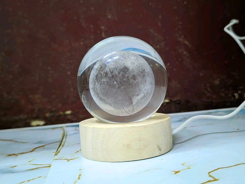 Moon Crystal Ball Night Light