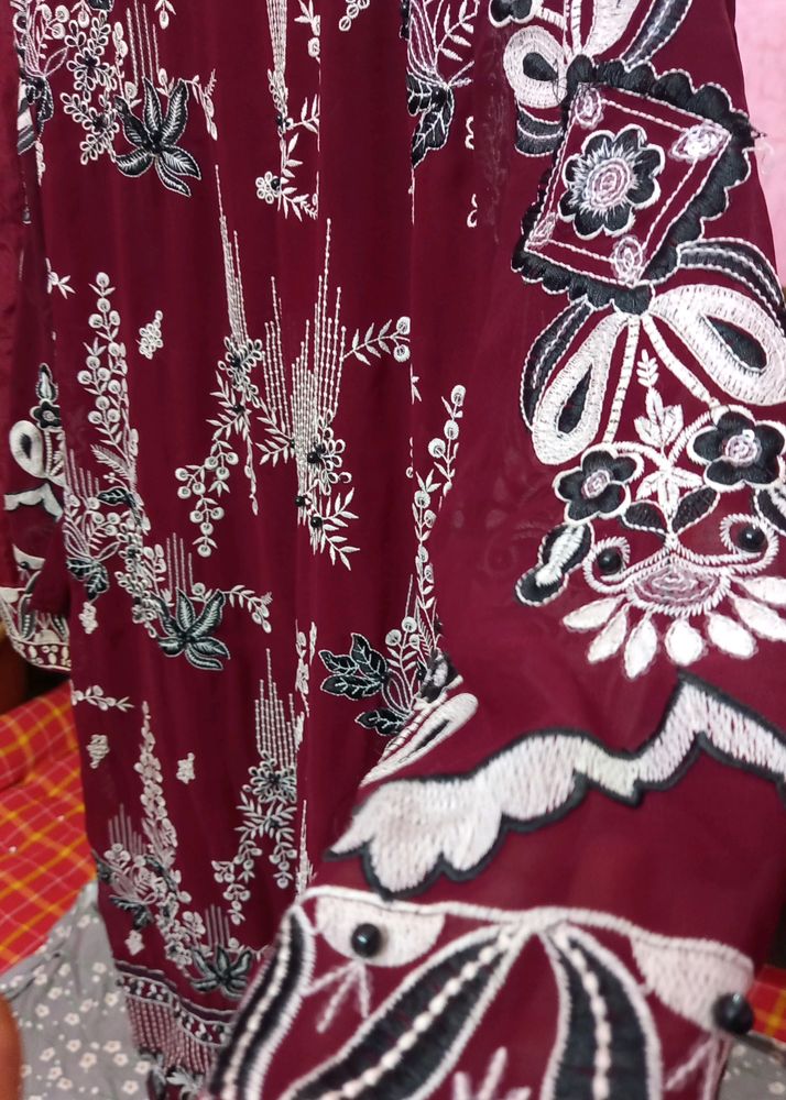 RED PAKISTANI SUIT SET