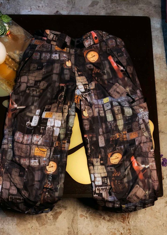 Abstract Print baggy Pants