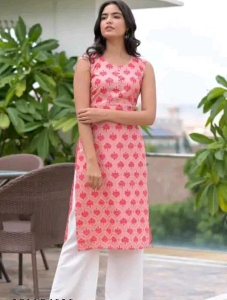 Printed Kurta And Palazzo Set