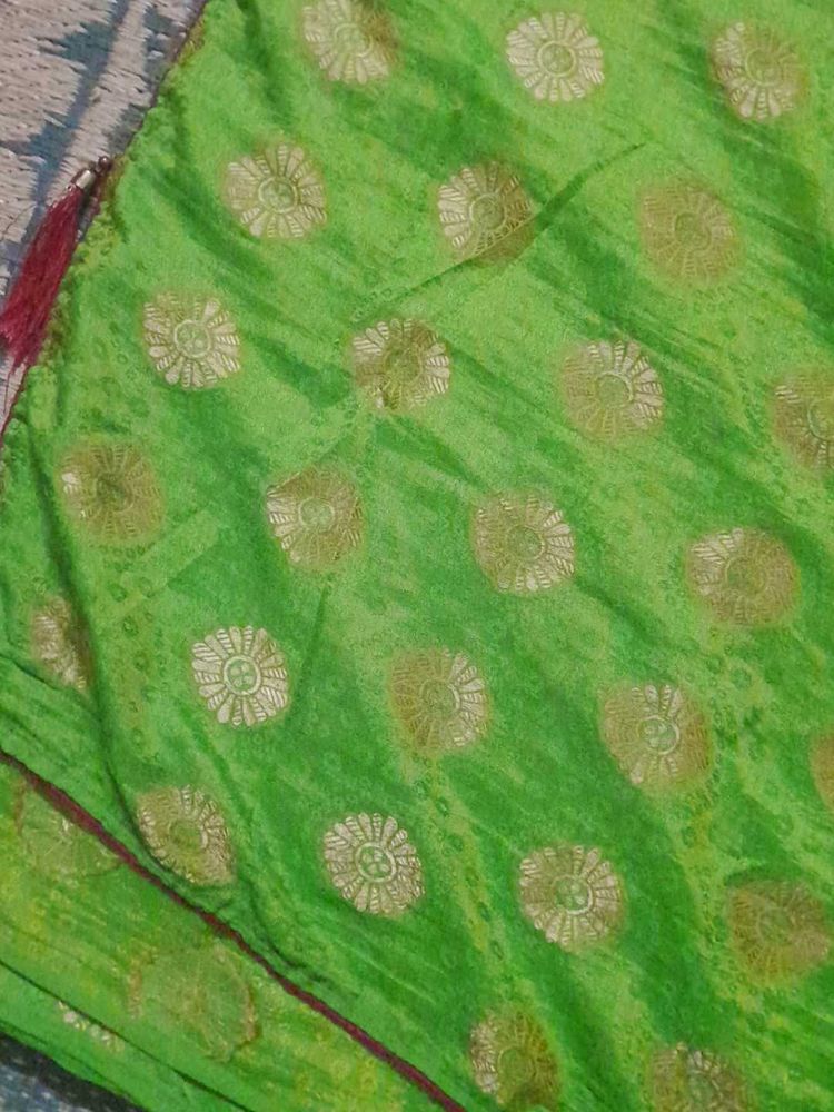 Attractive Saree With Blouse Full Work💫🎂