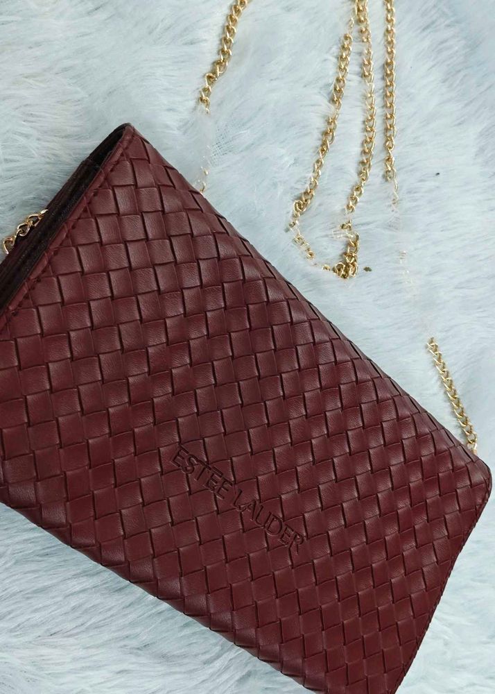 Estee Lauder Woven Chain Bag