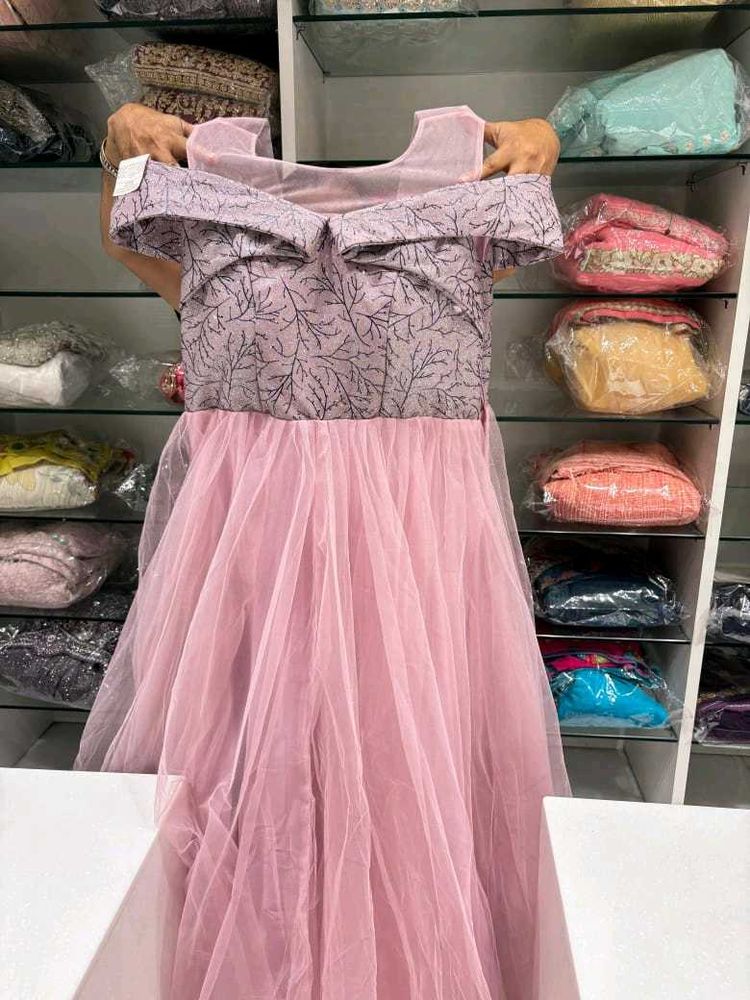 Elegant Pink Ethnic Gown