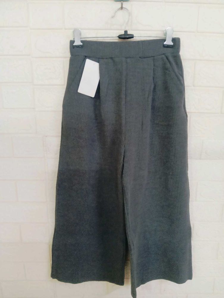 Grey Culottes Pants