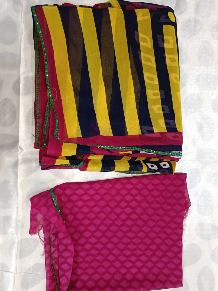 Striped Saree with Sequin Border