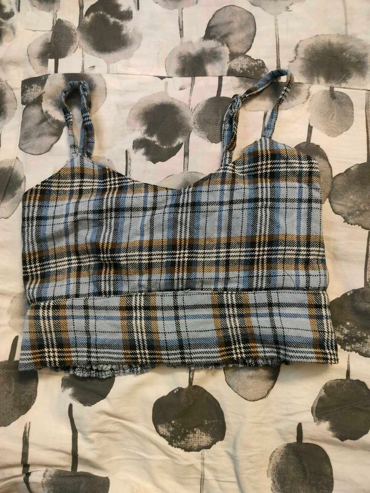 Plaid Cami Top