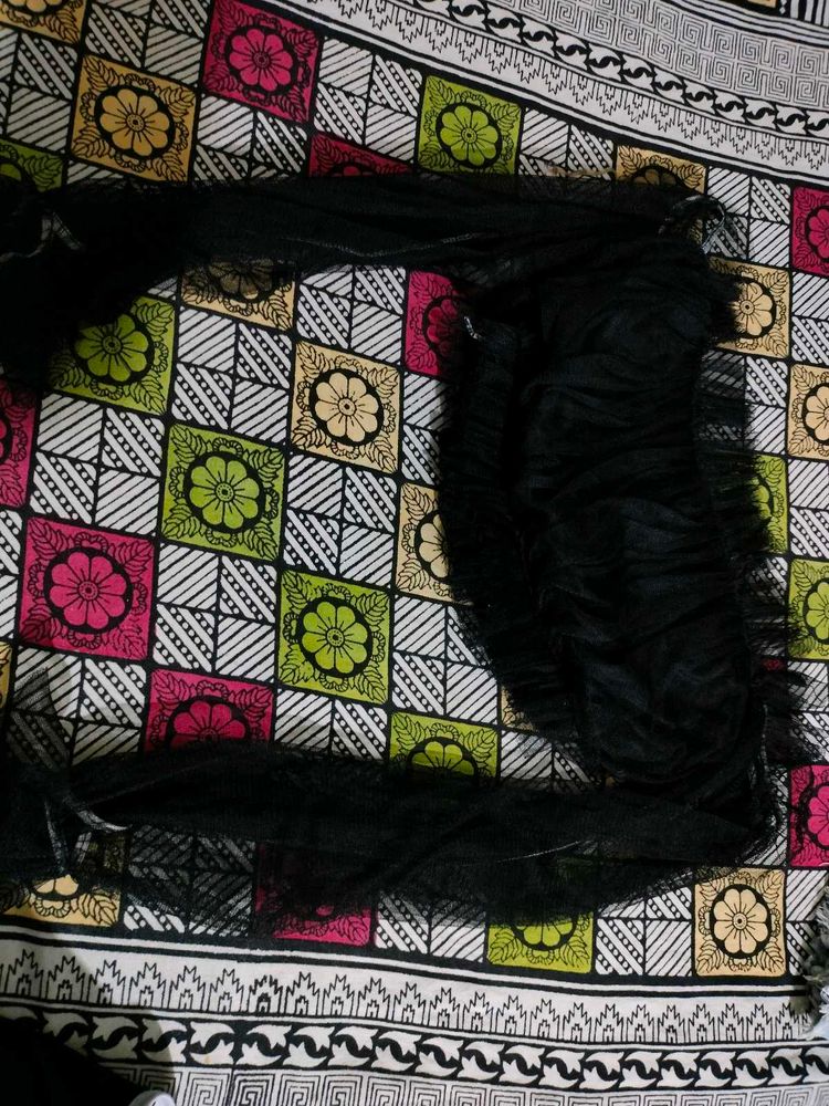 Black Net Fabric - DIY Costume Material