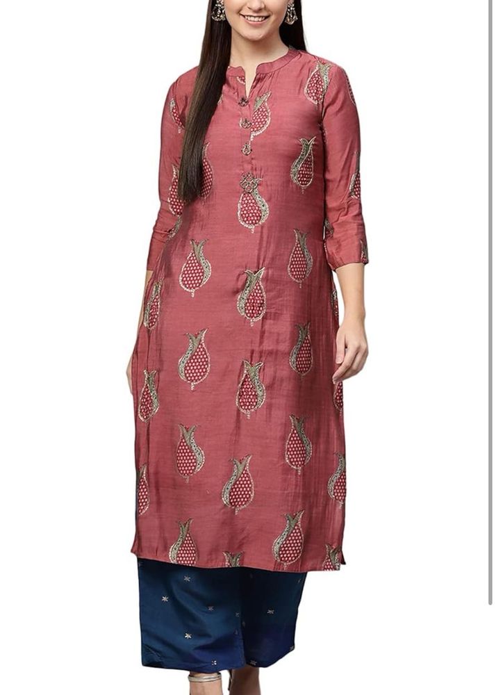 Elegant Printed Kurti with Palazzo Pants