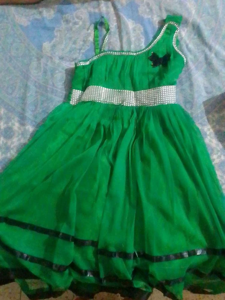Green Party Dress
