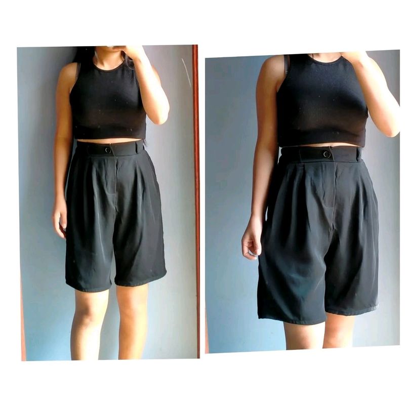 Black Formal Shorts