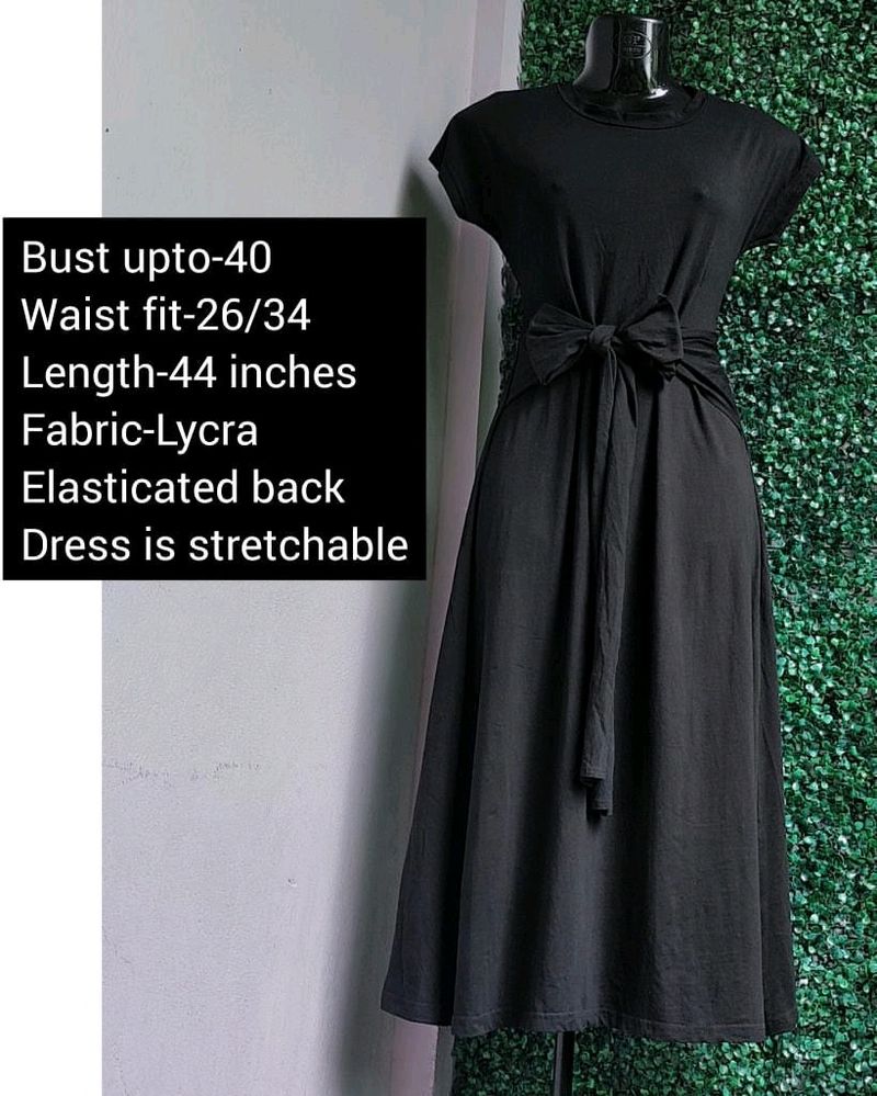 Solid Black Dress