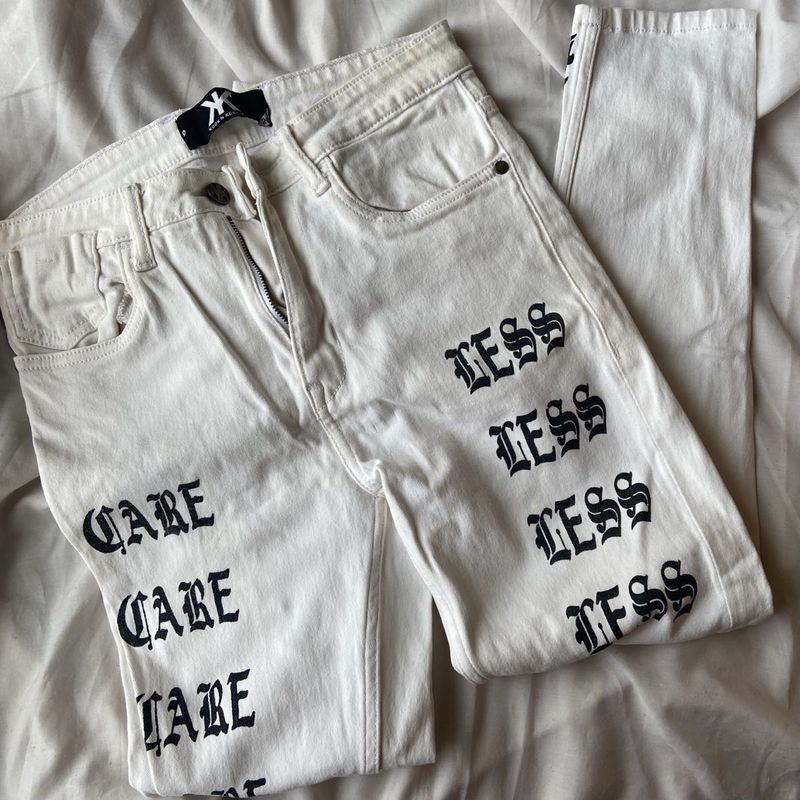 Printed cybercore y2k jeans