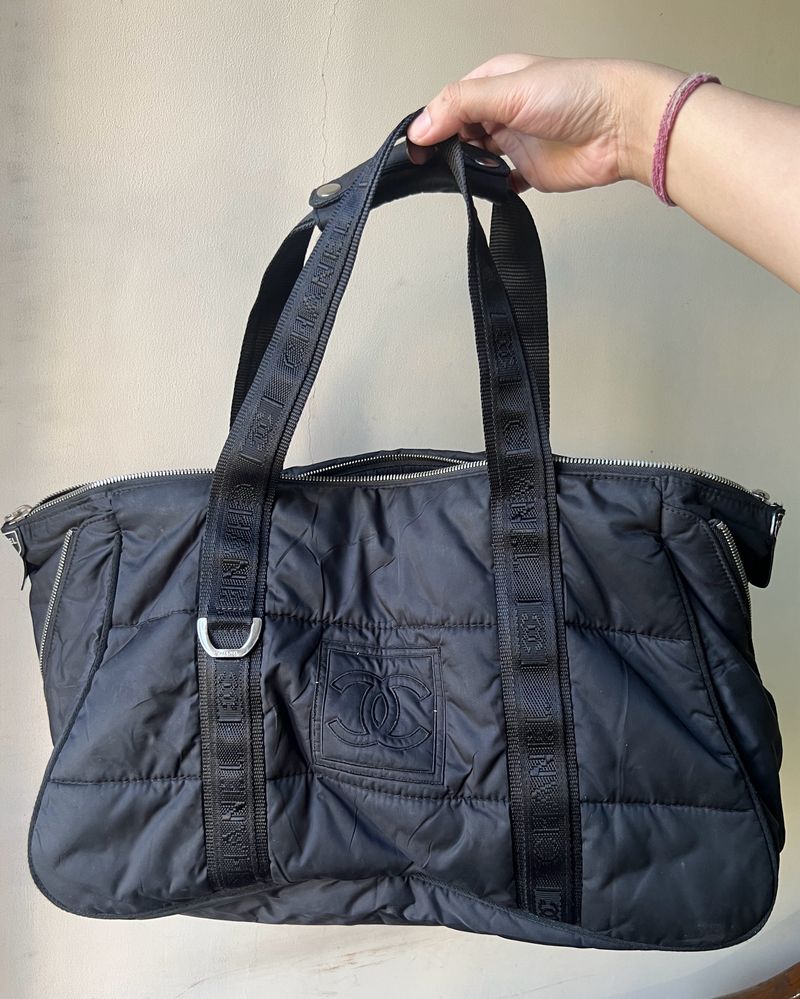Vintage Chanel Puffer Gym Bag
