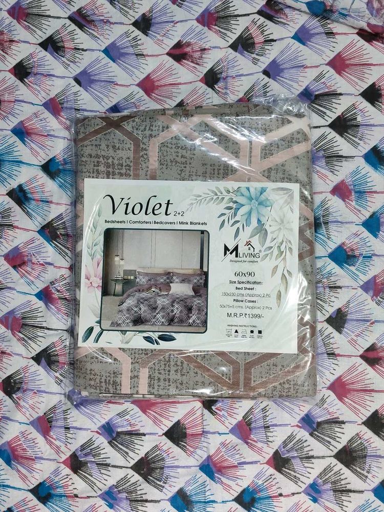 Violet 2+2 Bedding Set