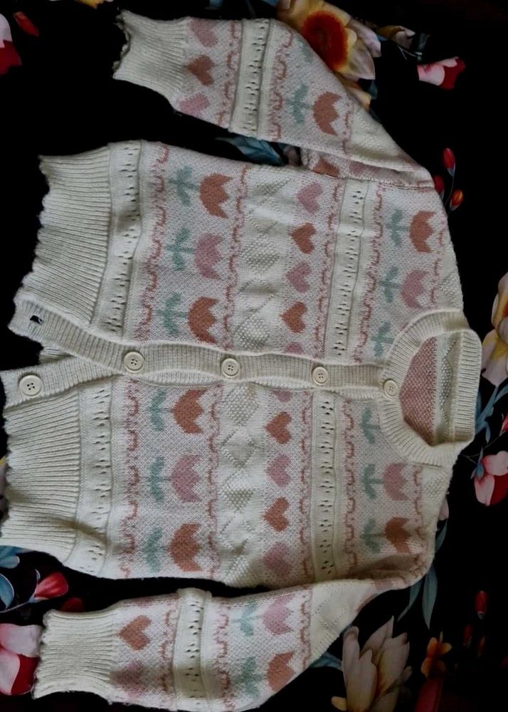 Floral Knit Cardigan