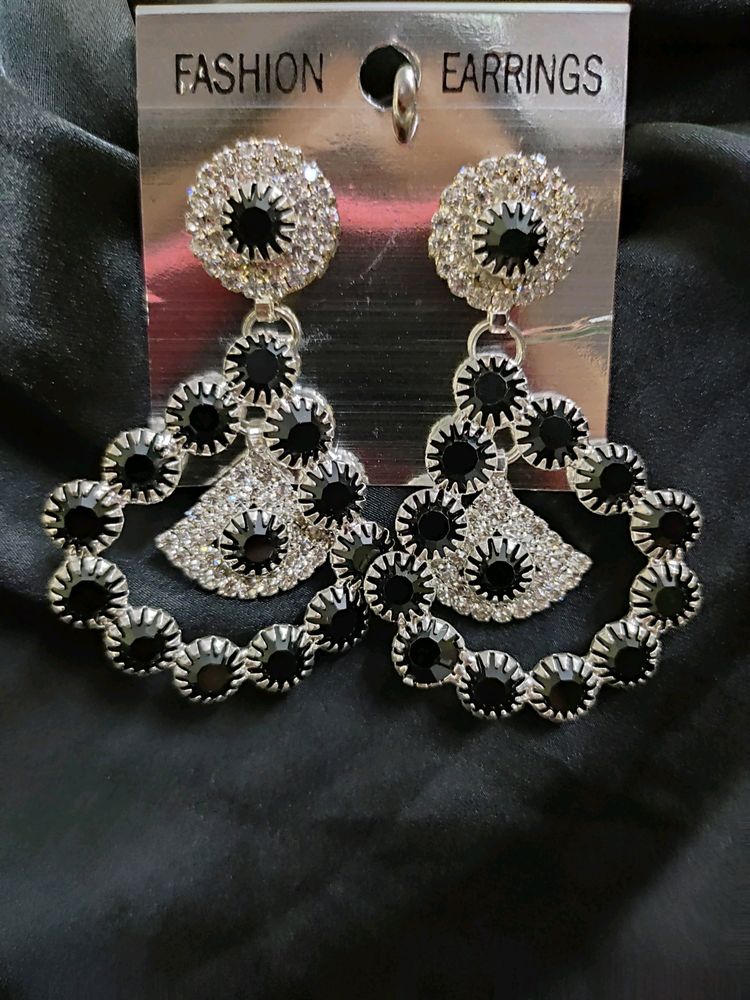 Black And White Earring