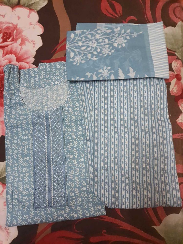 Pure cotton newly stiched suit