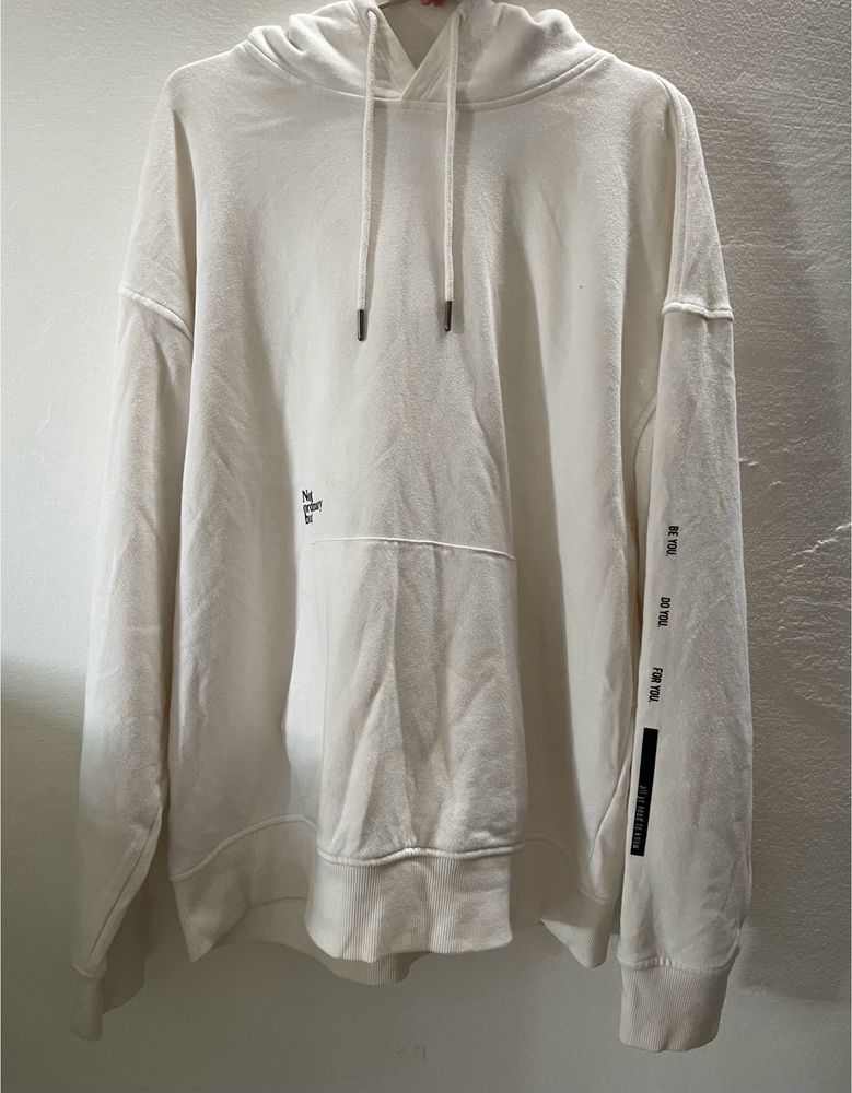 White Graphic Hoodie
