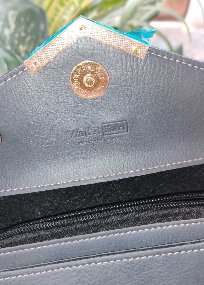 Wallet Kart Grey Clutch