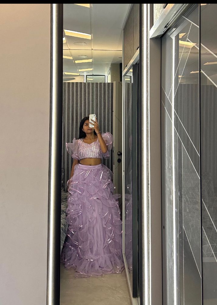 Designer Lehenga, diamond embellished blouse