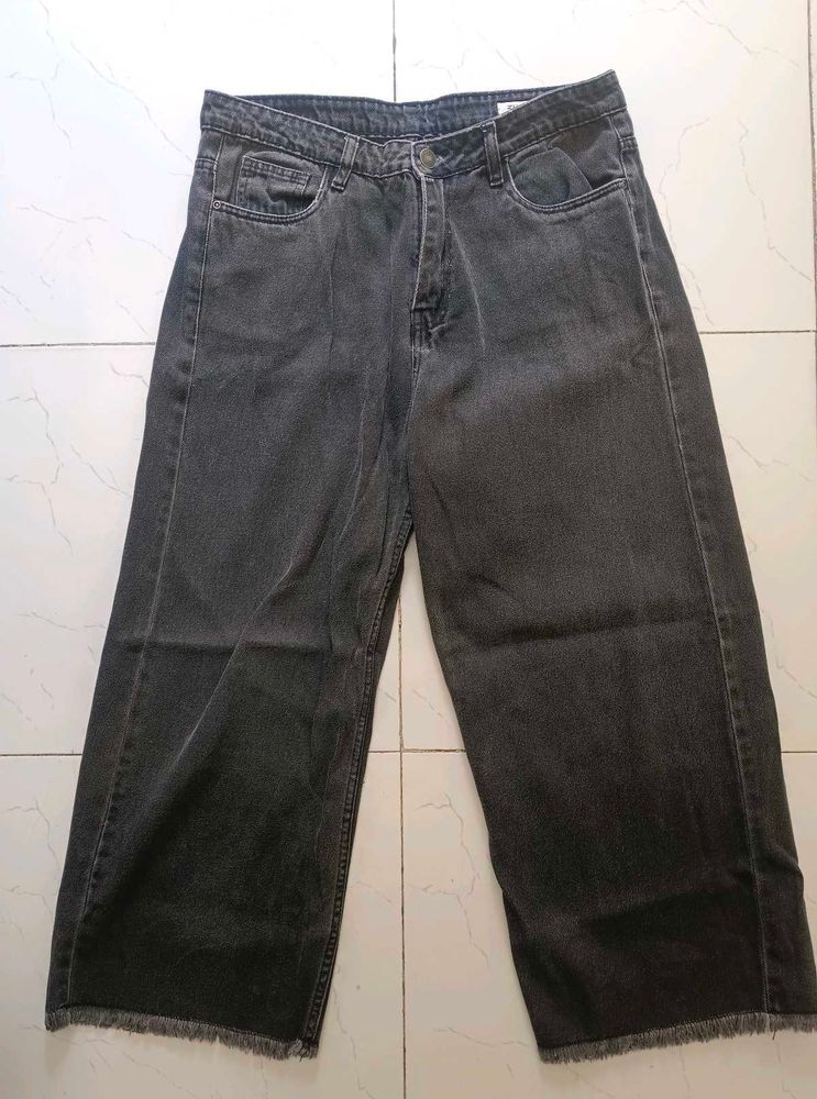 Wide Leg Denim Pants for women