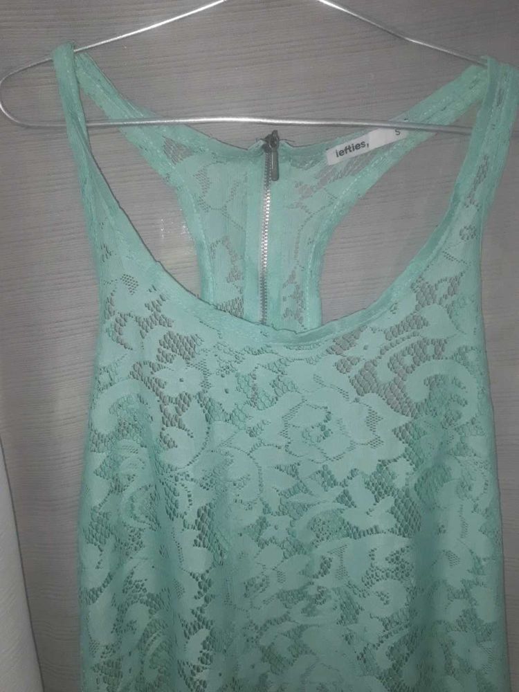 Lefties Lacy Sheer Tank Top