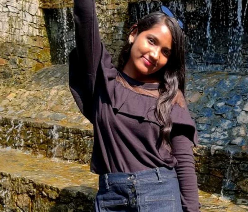 Ruffled Black Long Sleeve Top