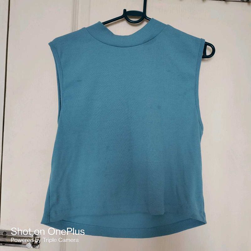 Light Sea Green Crop Top