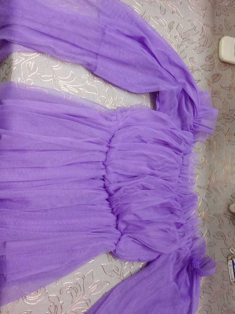 Purple Tulle Dress