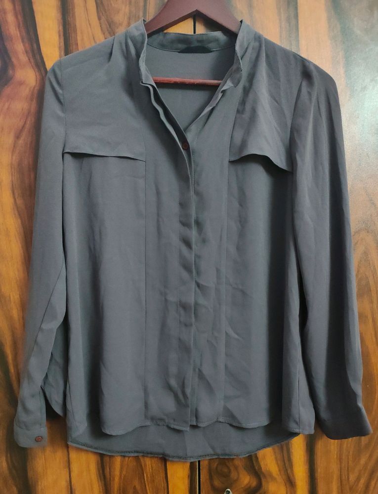 Grey Shirt Top