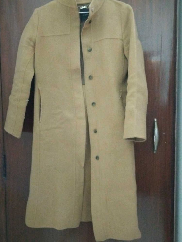 Tan Brown Women Overcoat