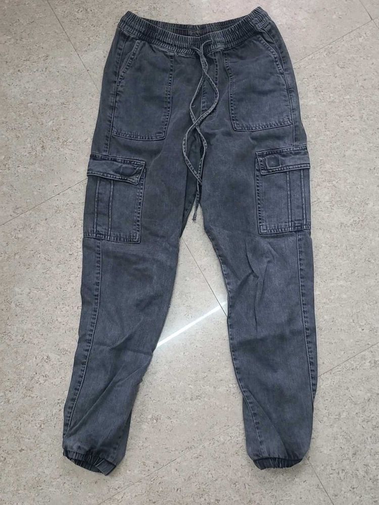 Acid Wash Cargo Joggers