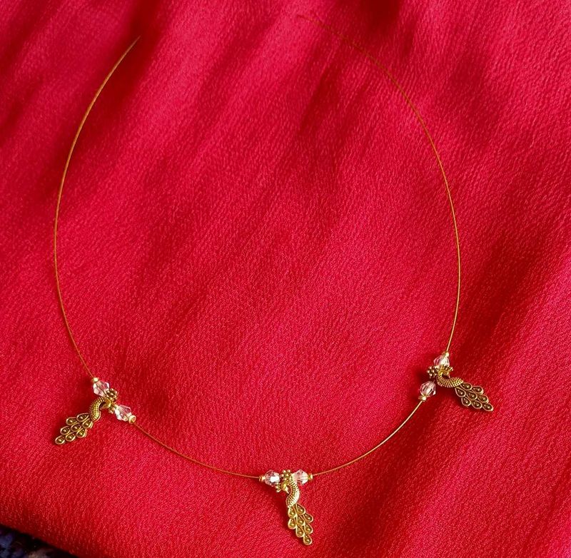 Peacock Charm Invisible Chain