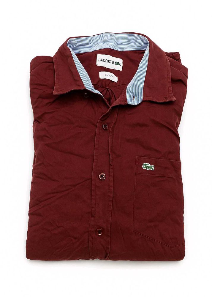 Stylish Lacoste Slim Fit Shirt – Maroon Colour