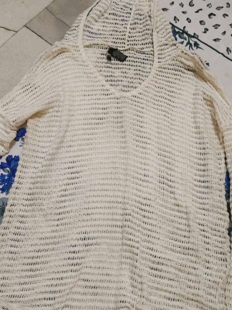 Hooded Knit Top