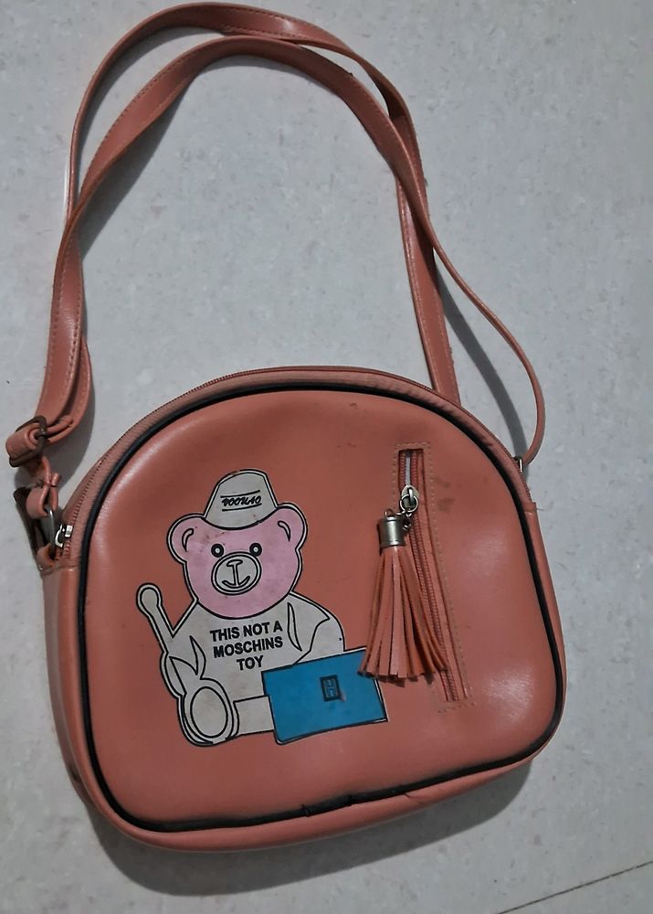 Peach Sling Bag