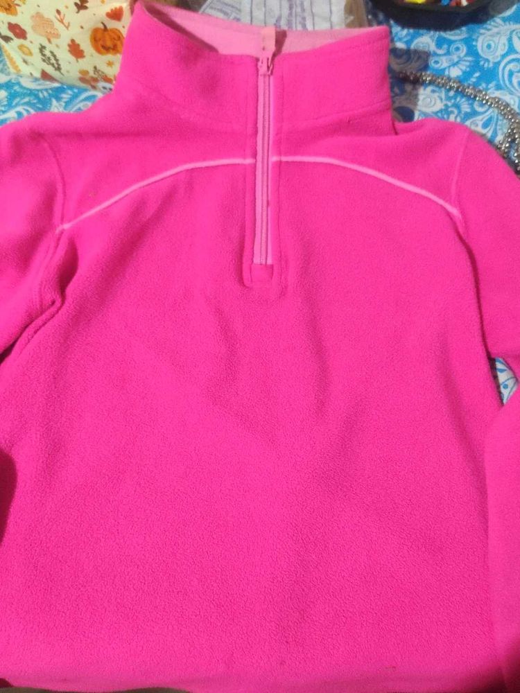 Pink Fleece Pullover
