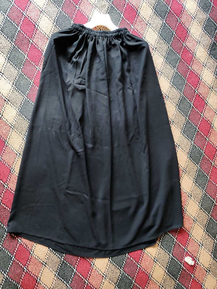 Black skirt A line