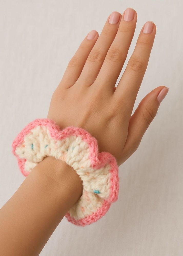 Crochet scrunchie🍭