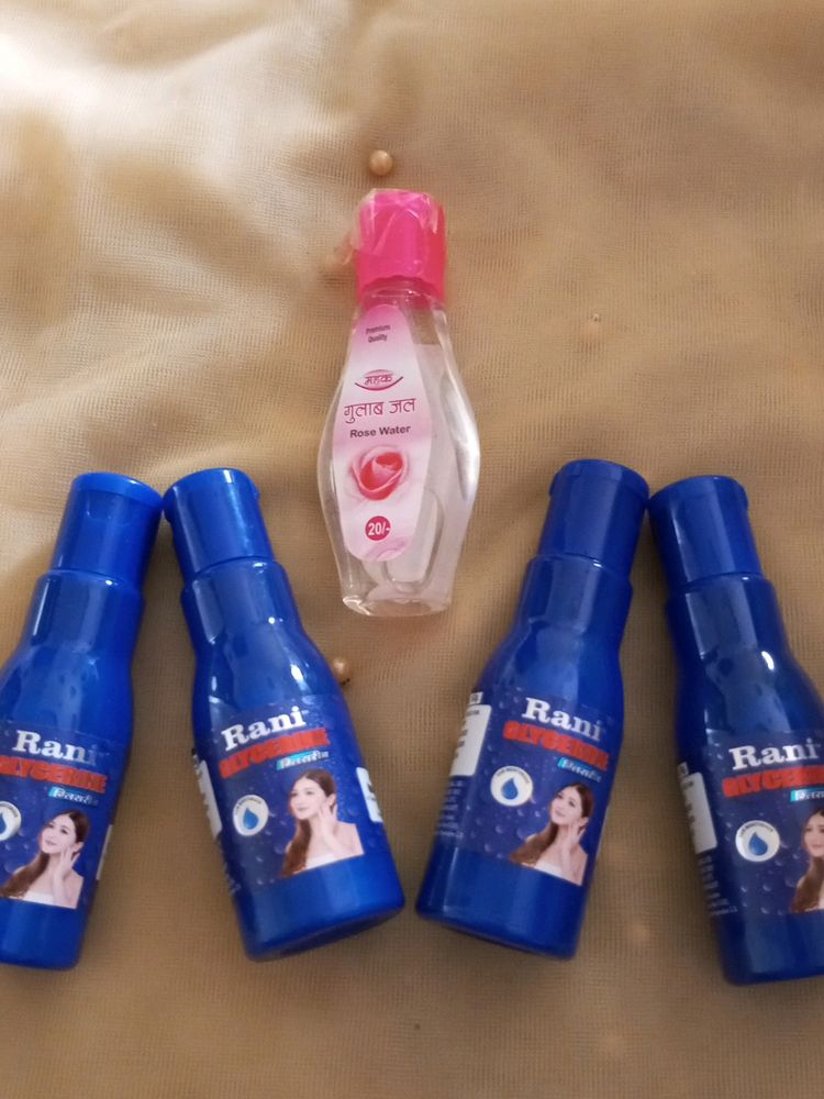 Pack Of 4 Rani Glycerine With Free Gulab Jal