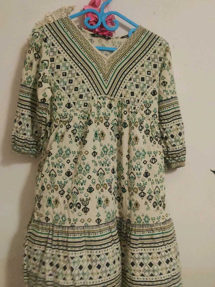 Patterned Bohemian Mini Dress (Women&#39;s)